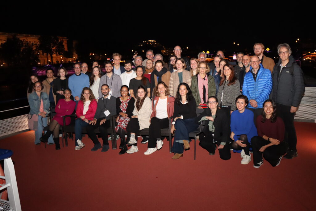 TheRaCil consortium members during the dinner of the Annual meeting, on a boat on the river Seine